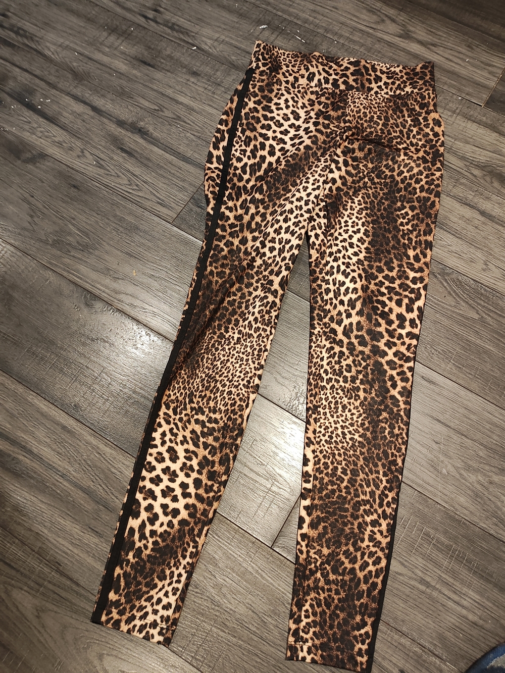 High-Rise Leopard Print Calzedonia Leggings - Brown M.